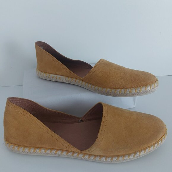 Miz Mooz Mustard Yellow Flats Suede Espadrilles Fall Transition European Coastal - Picture 9 of 14